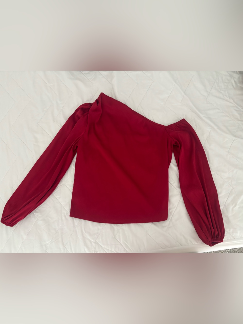 Red One-Shoulder Top